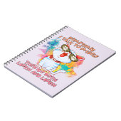 Grappige kat die tegen zichzelf praat - Schattigee Notitieboek (Linkerzijde)