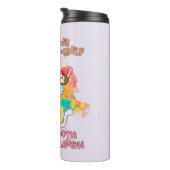 Grappige kat die tegen zichzelf praat - Schattigee Thermosbeker (Geroteerd rechts)