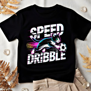 Grappige Kat die Voetbal Speelt - Cadeau voor Kind T-shirt