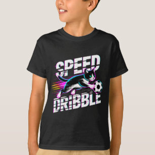 Grappige kat die voetbal speelt cadeau voor kinder t-shirt