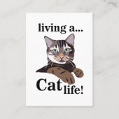 Grappige kat Dierenarts Huisdier Visitekaartje (Voorkant)