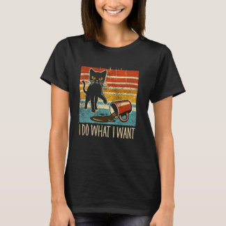 Grappige Kat Doe Wat Ik Wil T-shirt