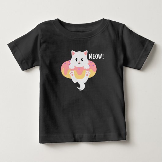Grappige Kat Donut Meow Lieve Kinderen (Voorkant)