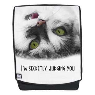Grappige kat elegante aanpasbare rugtassen