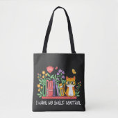 Grappige kat en boekenliefhebber tote bag (Voorkant)