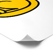 Grappige kat en een gekantelde bloempot poster (Hoek)