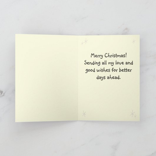 Grappige Kat en Groene Boom&Prettig Uniek Kerstfee Kaart (Binnen)