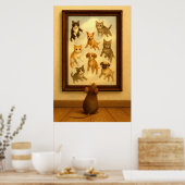 Grappige kat- en hondmuurkunst poster (Keuken)