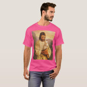 Grappige kat en Jezus minnaar T-shirt (Voorkant volledig)