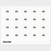 Grappige kat en schildpad hart sticker (Vel)