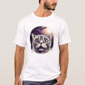 Grappige kat en ufo t-shirt (Voorkant)
