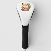 Grappige kat eten ramen golfheadcover (Voorkant)