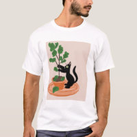 Grappige kat figurenboom in pot Kamerplanten Handg