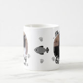 Grappige kat foto koningin van zoomies koffiemok (Center)