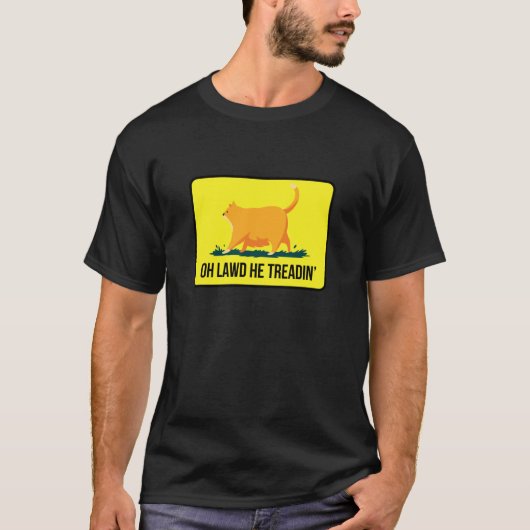 Grappige Kat Gadsden Vlag T-shirt (Voorkant)