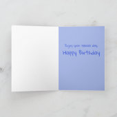 Grappige kat geeuwen verjaardag kaart (Binnen)