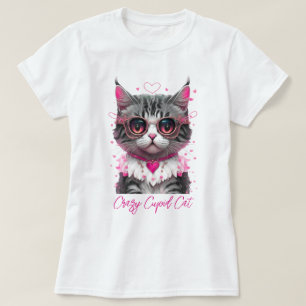 GRAPPIGE KAT "GEKKE CUPID CAT" T-SHIRT