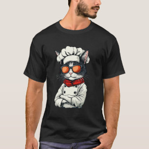Grappige Kat Gekleed Als Een Chef Kok Koken T-shirt