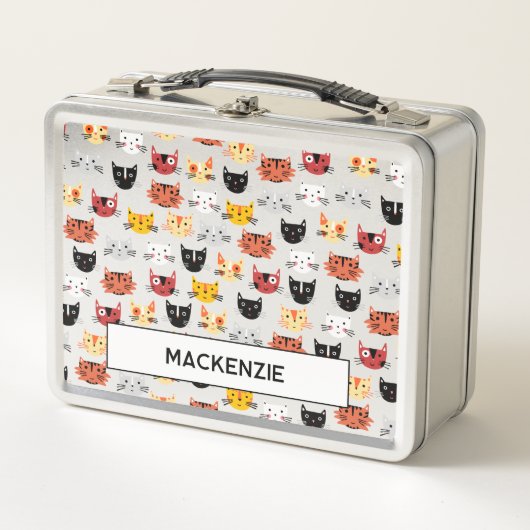 Grappige kat gepersonaliseerde naam (Voorkant)