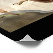 Grappige kat God Schepping van Adam Meme Jezus Poster (Hoek)