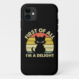 Grappige Kat Grafisch Sarcastisch Allereerst Ben I Case-Mate iPhone Case