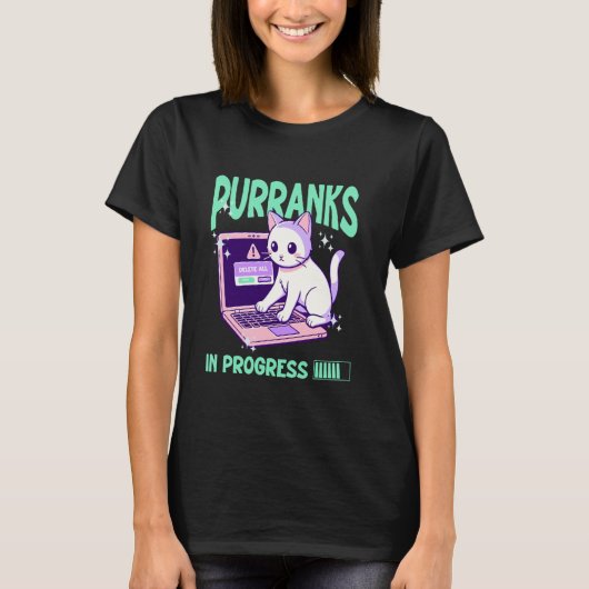grappige kat grap 1 april 2025 t-shirt (Voorkant)