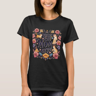 Grappige Kat Graphic Vrouwen Moeder Kat Kitten Bes T-shirt