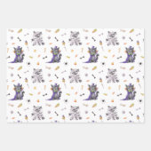 Grappige kat Halloween Inpakpapier Vel (Voorkant 3)