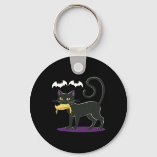 Grappige kat Halloween Stemmen Verkiezing Verenigd Sleutelhanger
