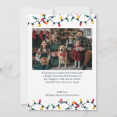 Grappige Kat Hond Ondeugende Lijst Aangepaste Kers Feestdagenkaart (Achterkant)