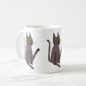 Grappige kat humor koffiemok (Voorkant links)