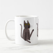 Grappige kat humor koffiemok (Links)
