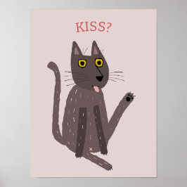 Grappige kat humor poster