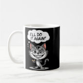 Grappige Kat Ik Doe Het Weer  Koffiemok (Links)