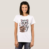 Grappige Kat Ik Doe Wat Ik Wil T-shirt | Sarcastis (Voorkant volledig)
