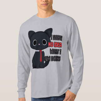 Grappige Kat Ik Heb Geen Ideet Wat Ik Aan Het Doen T-shirt