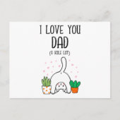 Grappige Kat Ik Hou Superdol Van Jou Papa Briefkaart (Voorkant)