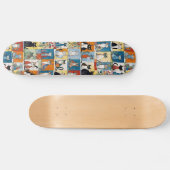 Grappige kat illustraties persoonlijk skateboard (Horizontaal)