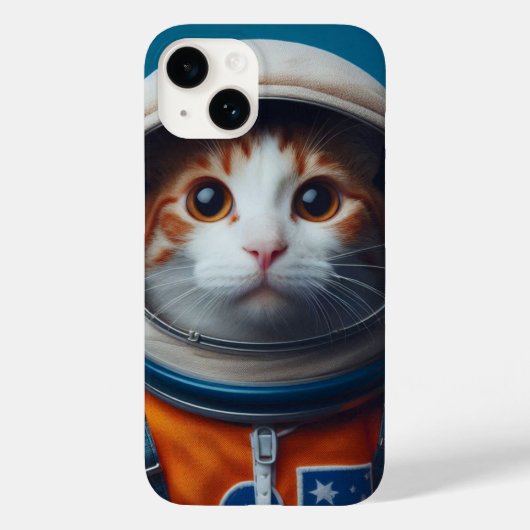 Grappige kat in Astronaut Gear - Space Adventure D Case-Mate iPhone Case (Achterkant)