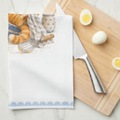 Grappige kat in de keuken theedoek (Quarter Fold)