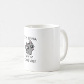 Grappige kat in mijn verdediging werd ik zonder to koffiemok (Voorkant rechts)