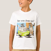 Grappige Kat in nest 464 t-shirt (Voorkant)