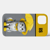 Grappige kat in regenlaarzen - Humor Case-Mate iPhone Case (Achterkant (horizontaal))
