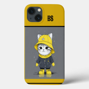Grappige kat in regenlaarzen - Humor Case-Mate iPhone Case