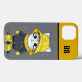 Grappige kat in regenlaarzen - Humor Case-Mate iPhone Case (Achterkant (horizontaal))