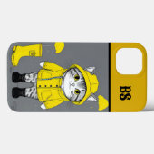 Grappige kat in regenlaarzen - Humor Case-Mate iPhone Case (Achterkant (horizontaal))