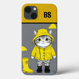 Grappige kat in regenlaarzen - Humor Case-Mate iPhone Case