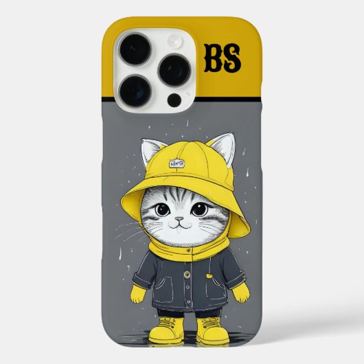 Grappige kat in regenlaarzen - Humor Case-Mate iPhone Case (Achterkant)
