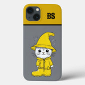 Grappige kat in regenlaarzen - Humor Case-Mate iPhone Case (Achterkant)