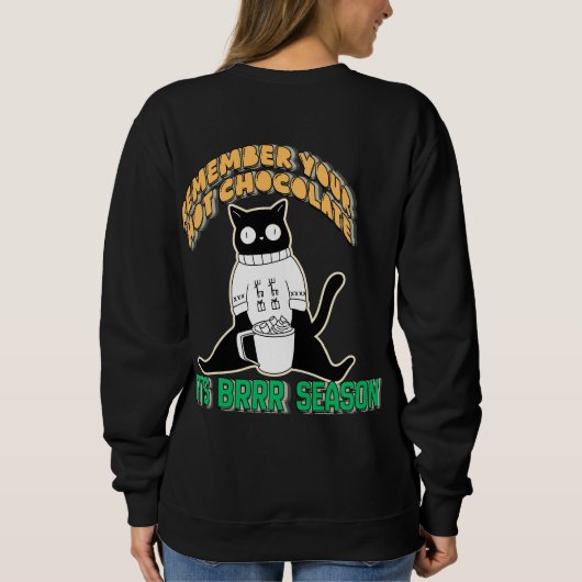 Grappige Kat In Trui (Achterkant)
